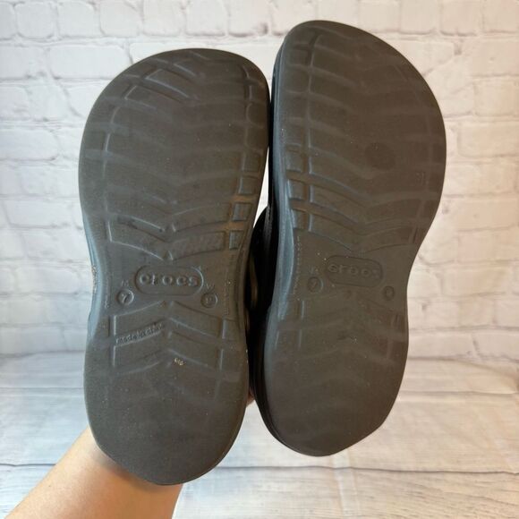 CROCS Black Sole Clogs - Picture 5 of 6